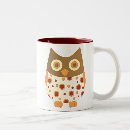 Hoot Owl Tweekleurige Koffiemok (Rechts)