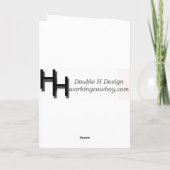 Hoot Owl, Valentine's Card Feestdagen Kaart (Achterkant)