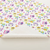 Hoot Owl Wildlife Woodland Natuur grillig Sherpa Deken (3/4)