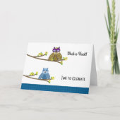 Hoot Owls Birthday Kaart (Voorkant)