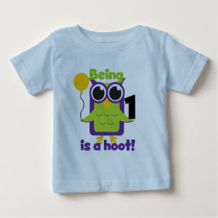 Hoot Uil 1e Verjaardag T-shirts en geschenken