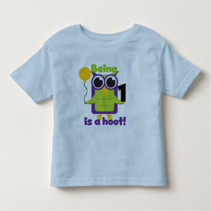 Hoot Uil 1e Verjaardag T-shirts en geschenken