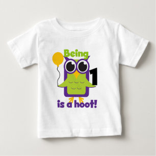 Hoot Uil 1e Verjaardag T-shirts en geschenken