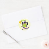 Hoot Uil 1e Verjaardag T-shirts en geschenken Ronde Sticker (Envelop)