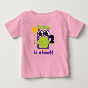 Hoot Uil 2e Verjaardag T shirten en geschenken