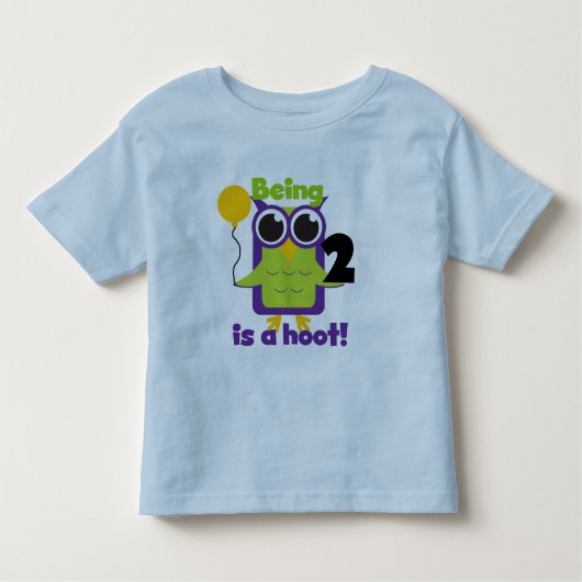 Hoot Uil 2e Verjaardag T shirten en geschenken Kinder Shirts (Voorkant)