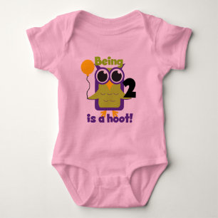 Hoot Uil 2e Verjaardag T shirten en geschenken Romper