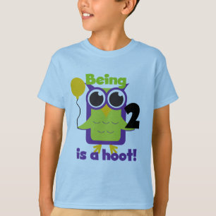 Hoot Uil 2e Verjaardag T shirten en geschenken T-shirt