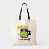 Hoot Uil 2e Verjaardag T shirten en geschenken Tote Bag (Voorkant)