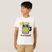 Hoot Uil 3e Verjaardag T-shirts en geschenken (Voorkant volledig)