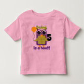 Hoot Uil 5e verjaardag T-shirts en geschenken (Voorkant)