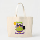 Hoot Uil 5e verjaardag T-shirts en geschenken Grote Tote Bag (Voorkant)