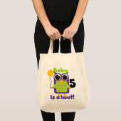 Hoot Uil 5e verjaardag T-shirts en geschenken Tote Bag (Voorkant (product))