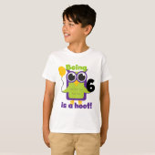 Hoot Uil 6e verjaardag T-shirts en geschenken (Voorkant volledig)