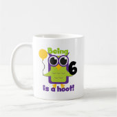 Hoot Uil 6e verjaardag T-shirts en geschenken Koffiemok (Links)