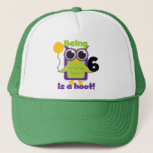 Hoot Uil 6e verjaardag T-shirts en geschenken Trucker Pet (Voorkant)