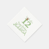 Hoot Uil Gelukkige Verjaardag Servet (Hoek)