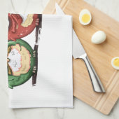 Hoot van de eigenaar ziet spreken horen geen aambe theedoek (Quarter Fold)