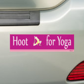 Hoot voor Yoga Bumpersticker (Op auto)