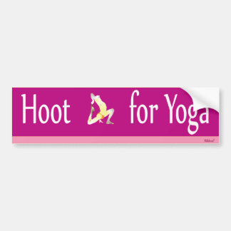 Hoot voor Yoga Bumpersticker