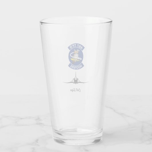 Hooter Beer Glass Glas (Achterkant)