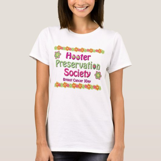 Hooter PConservation Society die T-Shirt schopt (Voorkant)