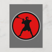 hooterrood briefkaart (Voorkant)