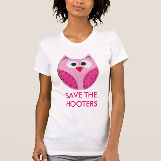 HOOTERS BEWAREN T-SHIRT (Voorkant)