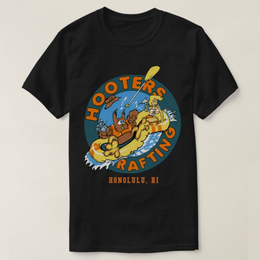 Hooters Rafting Honolulu 2 T-shirt (Design voorkant)