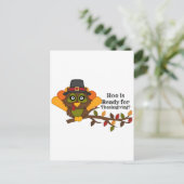 HooThanksgivingBL Feestdagenkaart (Staand voorkant)