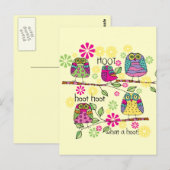 Hootie Owl Briefkaart (Voorkant / Achterkant)