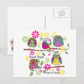 Hootie Owls Briefkaart (Voorkant / Achterkant)