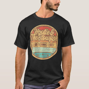 Hooties en Blowfish Cassette 80s Rock muziek T-shirt