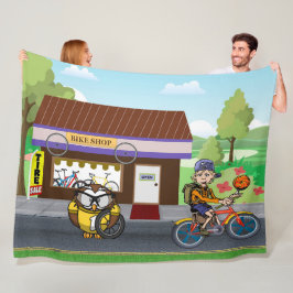 Hootin' Cycles Fleece Deken