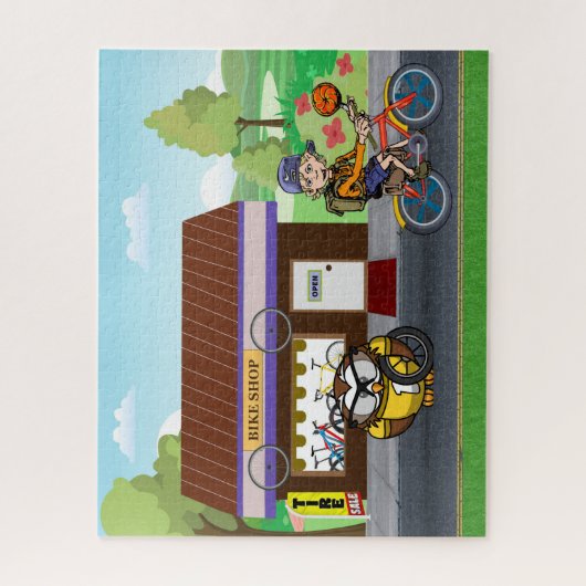 Hootin' Cycles Legpuzzel (Verticaal)