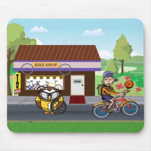 Hootin' Cycles Muismat (Voorkant)
