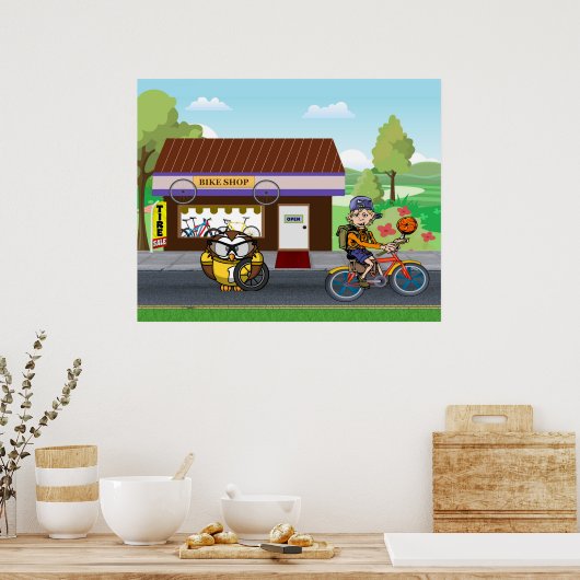 Hootin' Cycles Poster (Keuken)