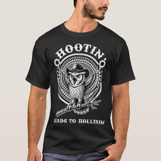 Hootin Leads naar Hollerin T-shirt (Voorkant)