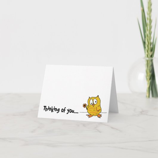 hootio, het denken aan u kaart (Voorkant)