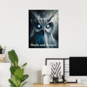Hoots and Haunts - Halloween Print (Thuiskantoor)