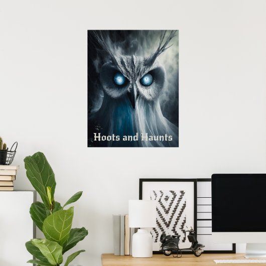 Hoots and Haunts - Halloween Print (Thuiskantoor)