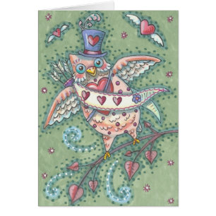 HOOTS N' HEARTS OWL VALENTIJNSDAG NOTE CARD