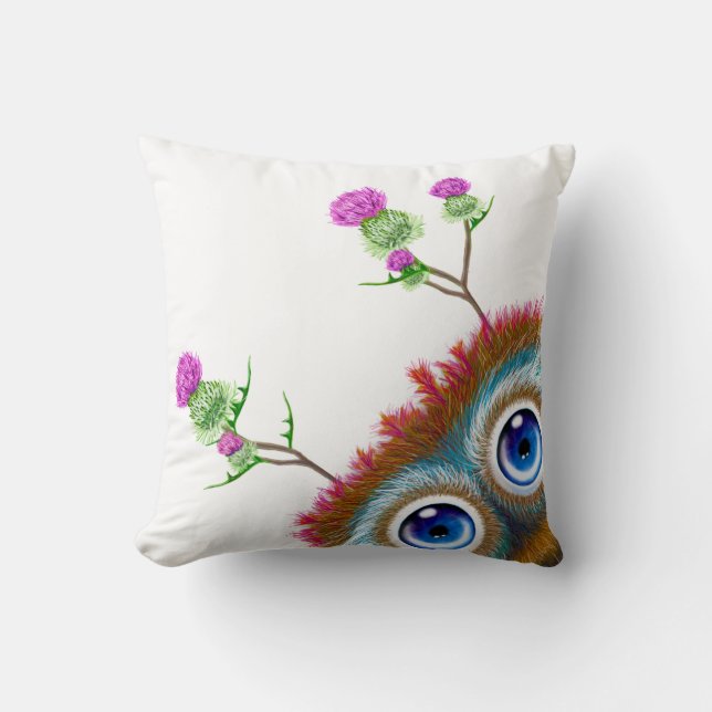 Hoots Toots Haggis. Latijn Kussen (Voorkant)