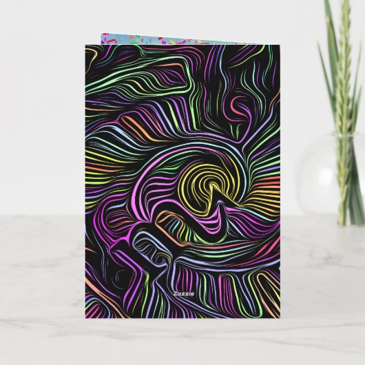 Hooty Verjaardag Kaart De Uil Huis Uitnodigen (Achterkant)