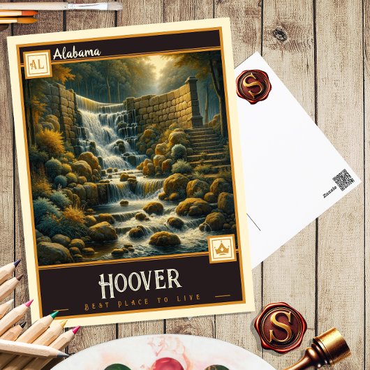 Hoover, Alabama | Antiek Briefkaart