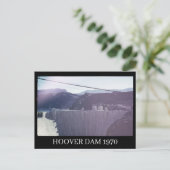 Hoover Dam 1970 Briefkaart (Staand voorkant)