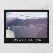 Hoover Dam 1970 Briefkaart (Voorkant)
