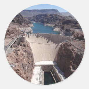 Hoover Dam 3 Ronde Sticker