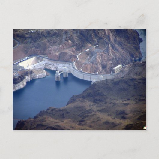 Hoover Dam Aerial Afbeelding Briefkaarten (Voorkant)