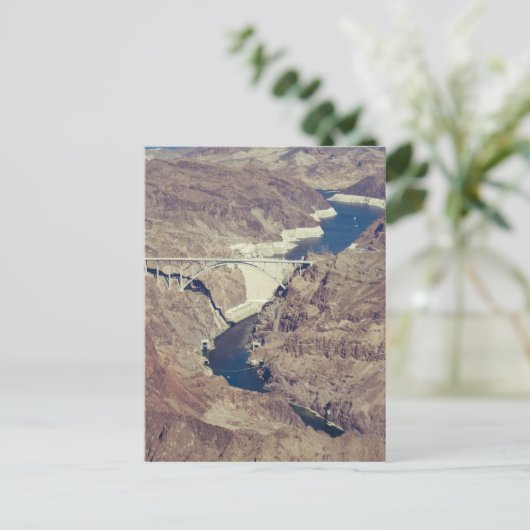 Hoover Dam Aerial Briefkaart (Staand voorkant)